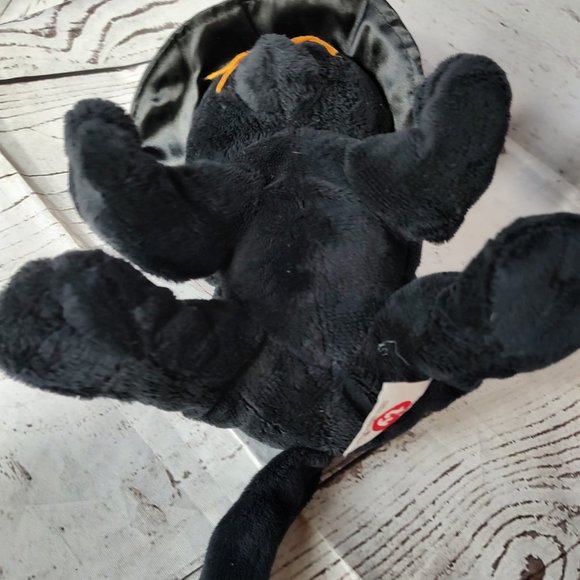 Ty Merlin Black Cat Witch Hat Plush Ty Lux Plush Soft Toy 2005 - Picture 5 of 8